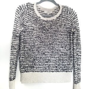 Loft | Cream And Black Sweater Size S